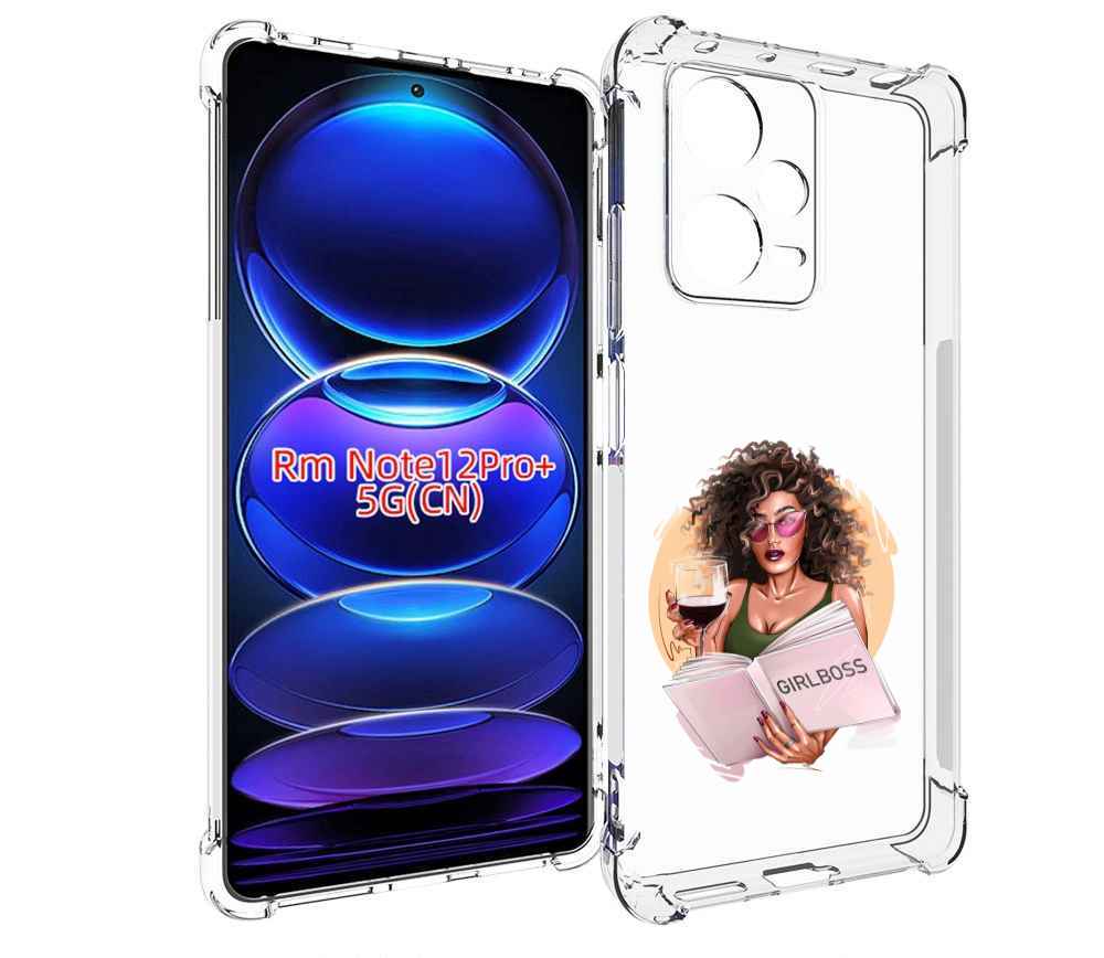 

Чехол MyPads Girlboss with wine_ Etsy женский для Xiaomi Redmi Note, Прозрачный, Tocco