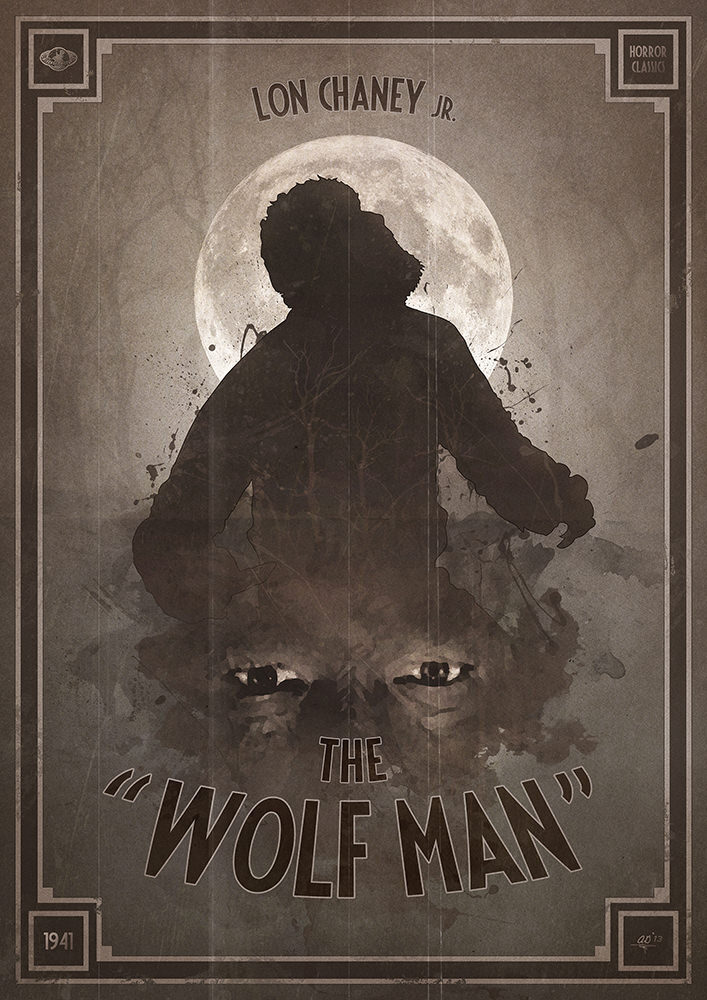 

Большой кино постер к фильму на стену Wolf Man 50х70 см без рамы, AGWOLF