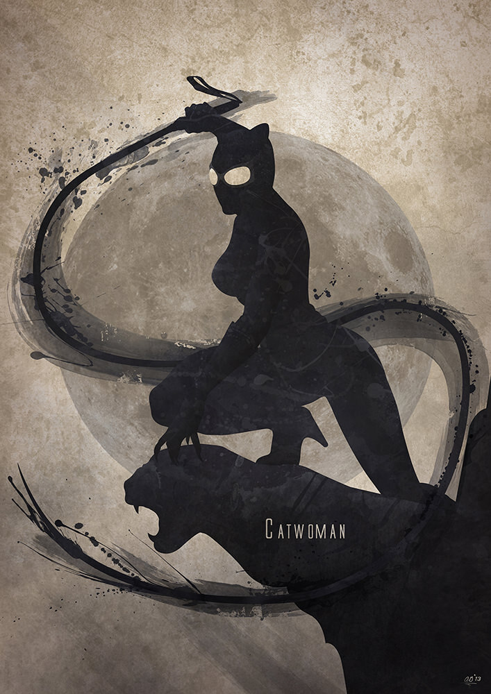 

Большой кино постер к фильму на стену Catwoman 50х70 см без рамы, AGCATWOMAN