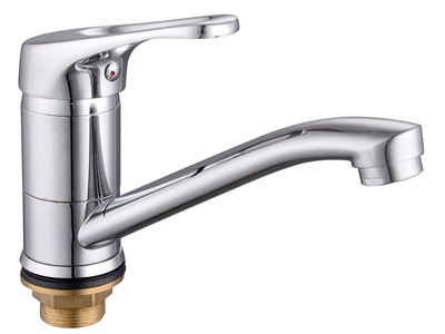 фото Смеситель для кухни с гайкой ks-3015-15-32, d35 (без подв.) lucky tap