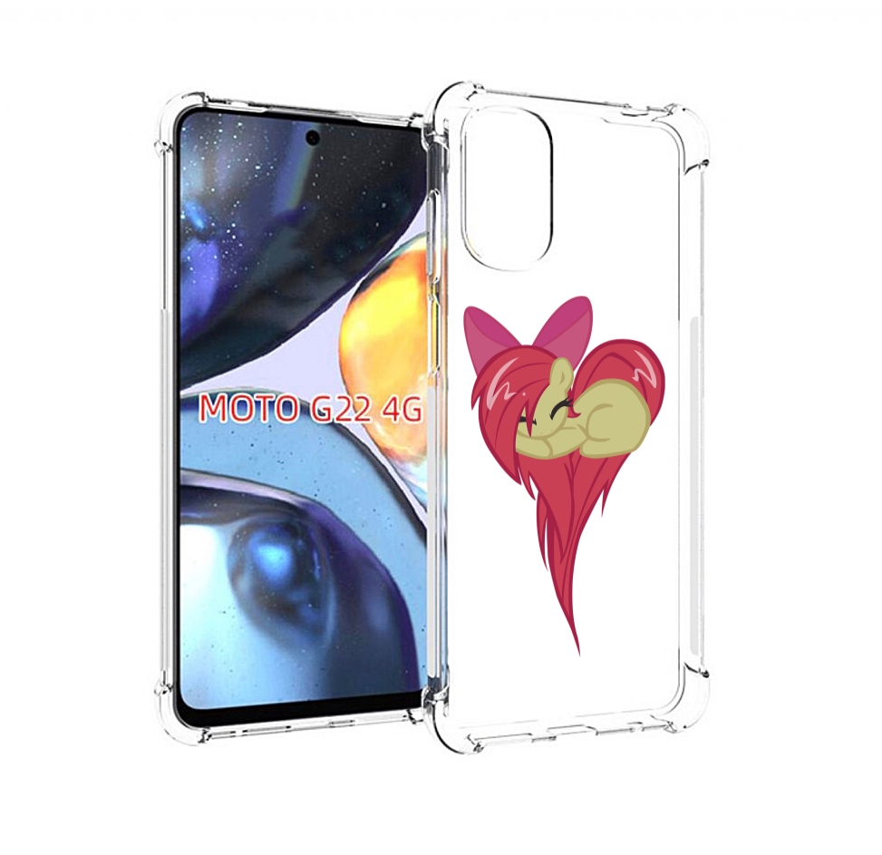 

Чехол MyPads сердце-из-пони для Motorola Moto G22 4G, Прозрачный, Tocco