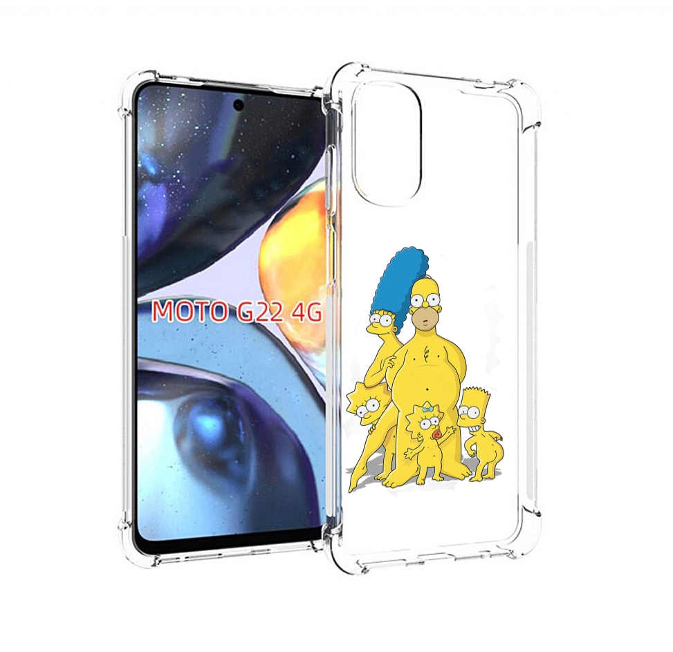 

Чехол MyPads семья-симпсонов для Motorola Moto G22 4G, Прозрачный, Tocco