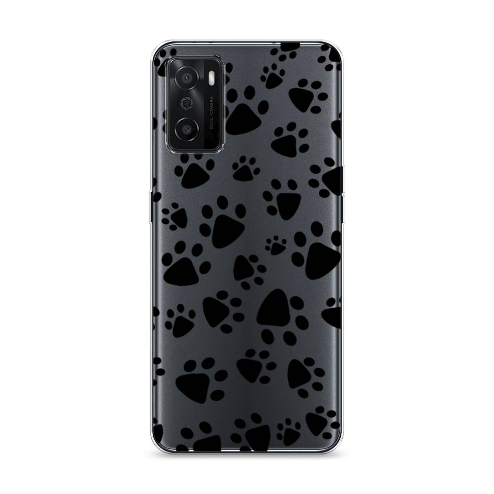 

Чехол Awog на Oppo A55s 5G "Лапки черные", Разноцветный, 2510150-2