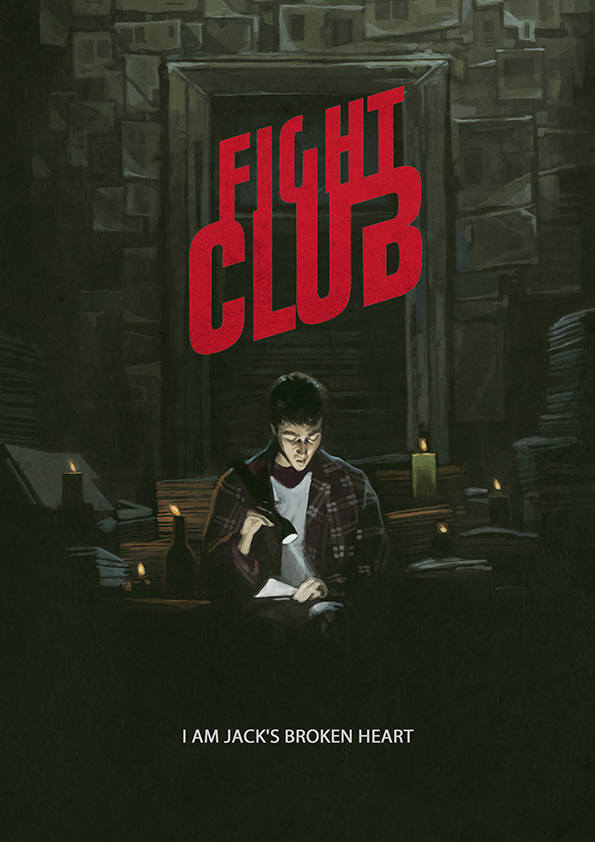 

Большой кино постер к фильму на стену Fight Club 50х70 см без рамы, YSFIGHT