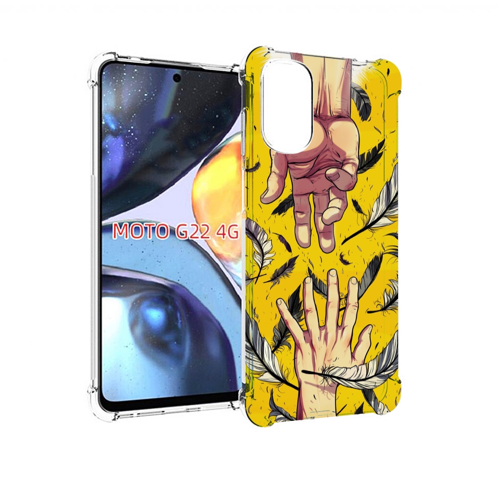 

Чехол MyPads рука-в-руку для Motorola Moto G22 4G, Прозрачный, Tocco