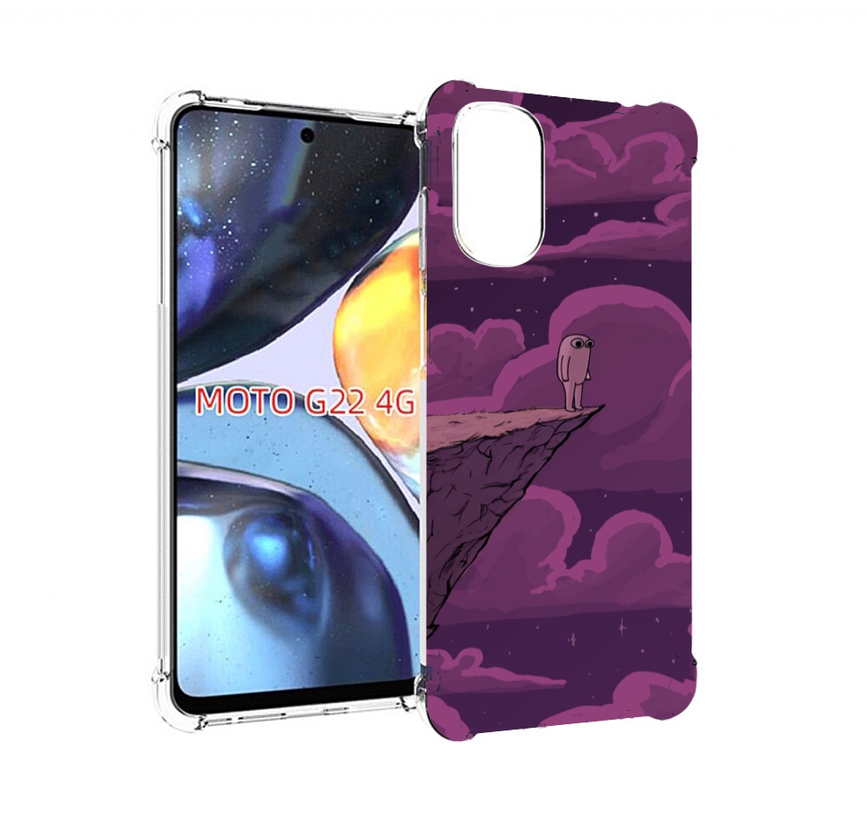 

Чехол MyPads розовая-фасолька для Motorola Moto G22 4G, Прозрачный, Tocco