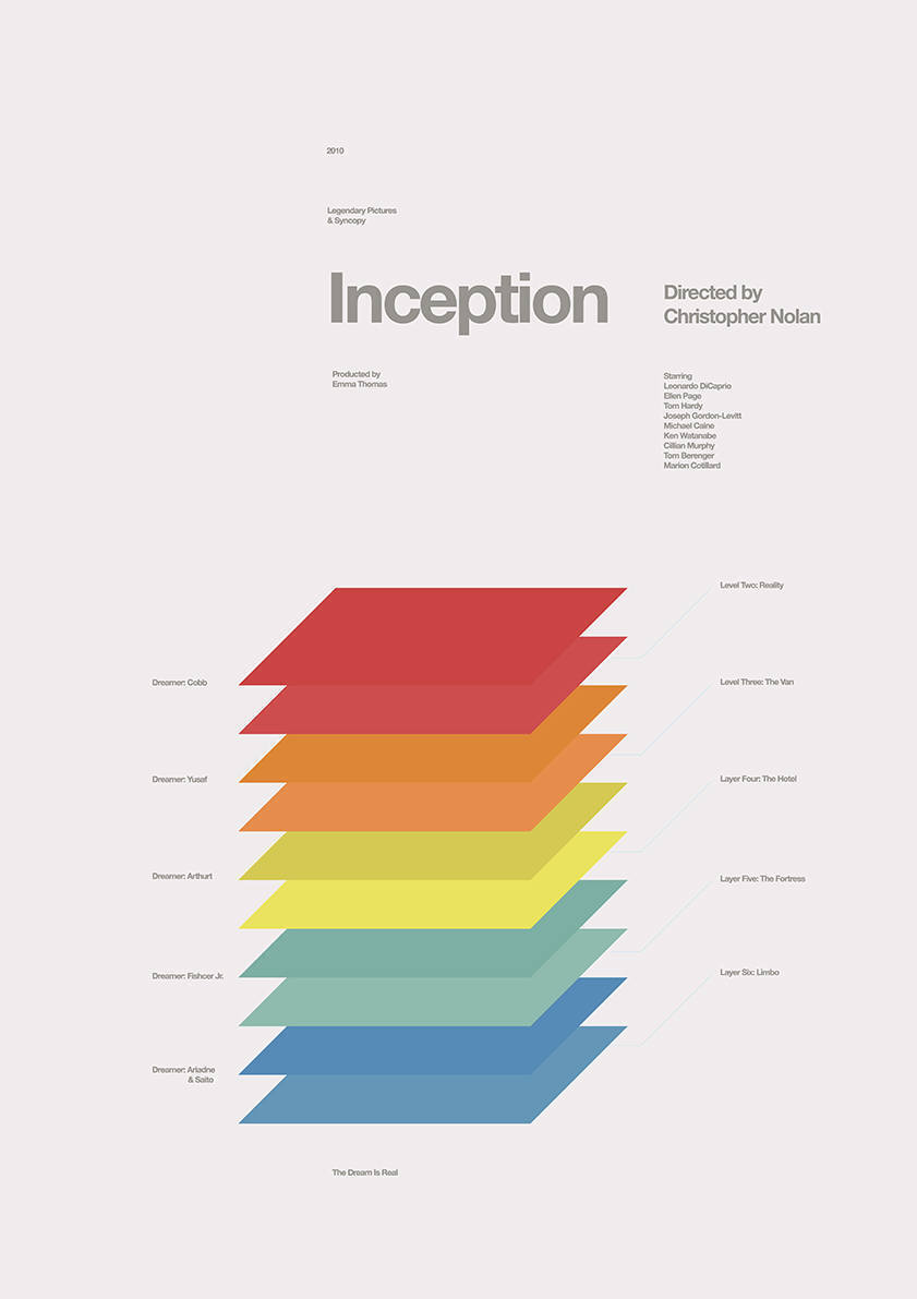 

Большой кино постер к фильму на стену Начало 40х50 см без рамы, MPINCEPTION