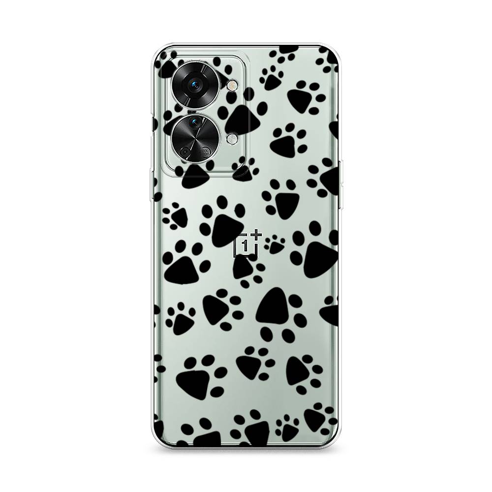 

Чехол Awog на OnePlus Nord 2T / ВанПлас Норд 2T "Лапки черные", Разноцветный, 153250-2