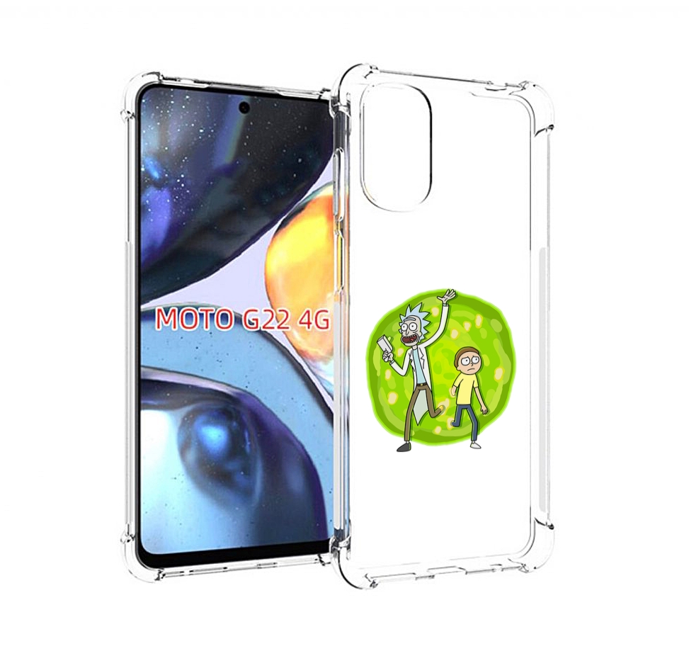 

Чехол MyPads рик-и-морти-в-кружке для Motorola Moto G22 4G, Прозрачный, Tocco
