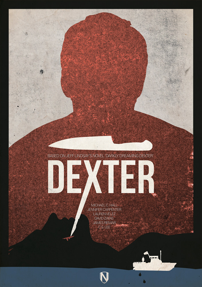 

Большой кино постер к фильму на стену Dexter 50х70 см без рамы, MNDEXTER