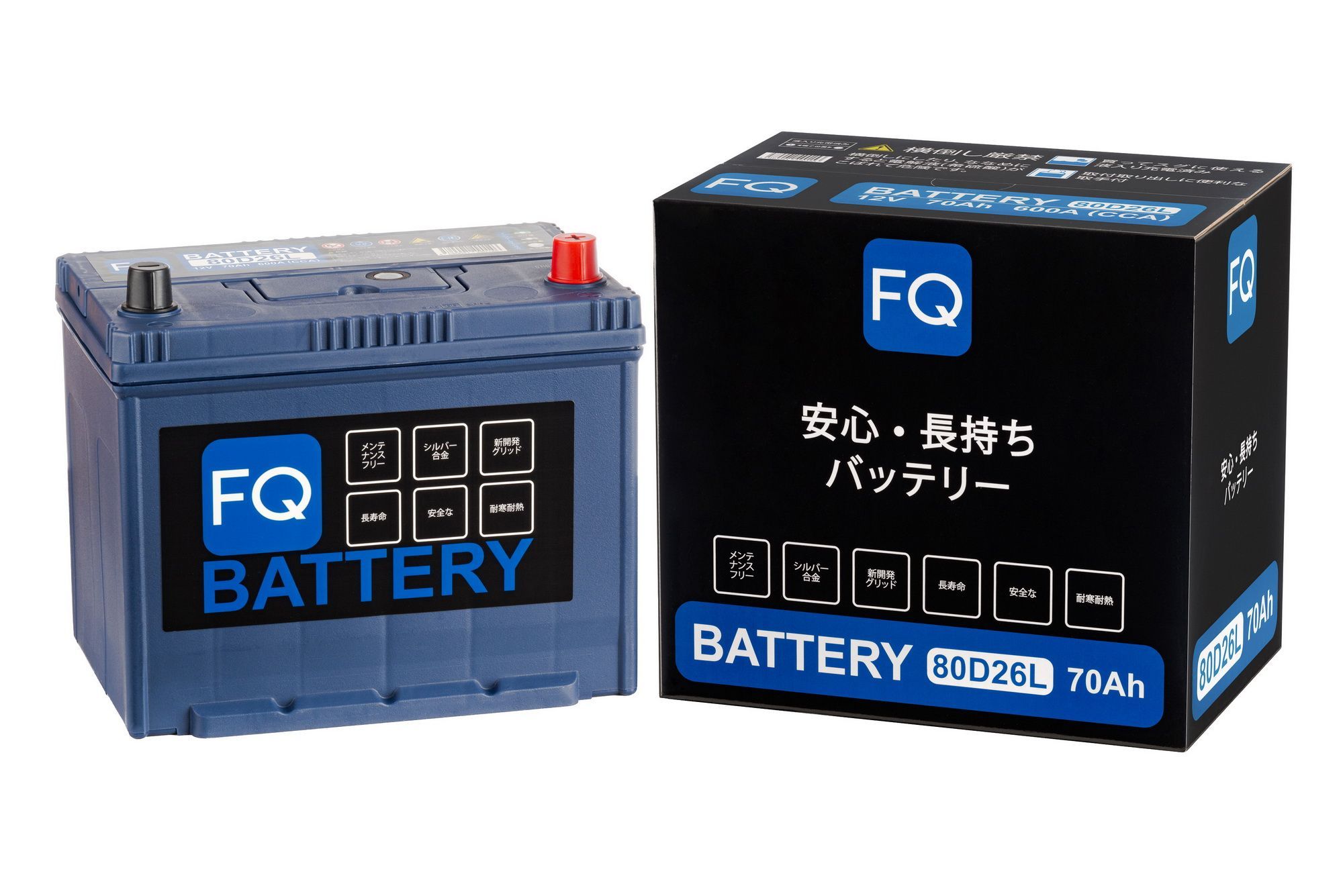 Fq Аккумуляторная Батарея Blue Energy 80D26L 70Ah 600A 258X172X200 Полярность L-Обратная J