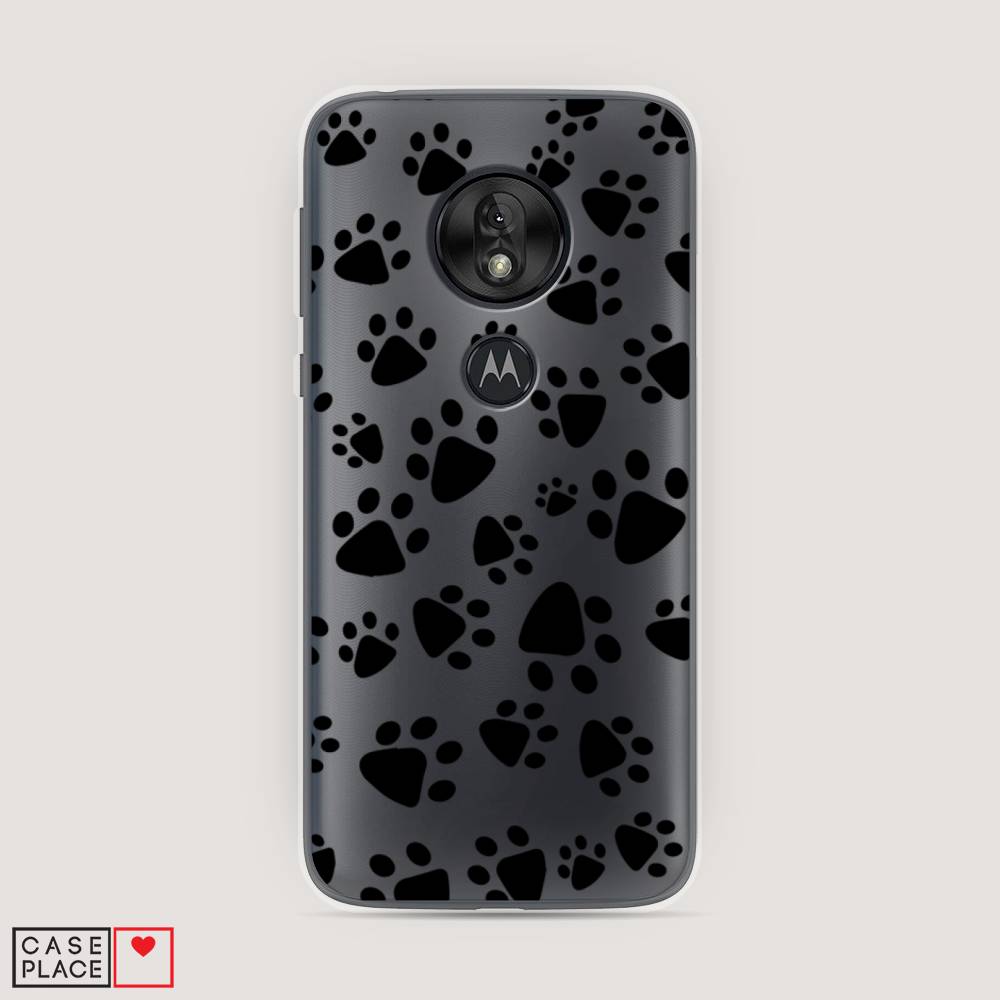 

Чехол Awog на Motorola Moto G7 Play / Моторола Мото G7 Плэй "Лапки черные", Разноцветный, 241250-2