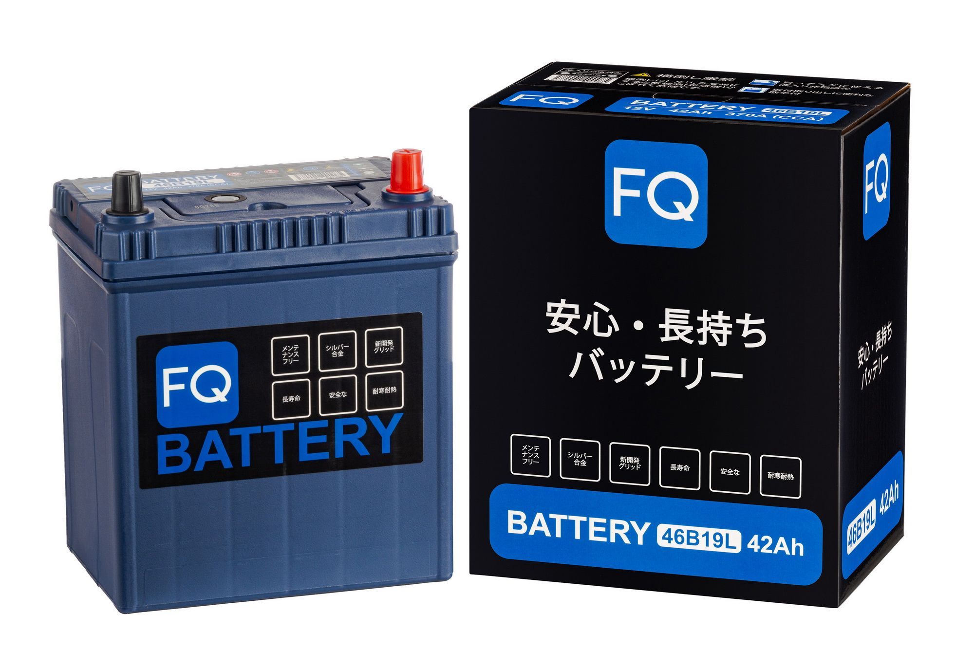 

Fq Аккумуляторная Батарея Blue Energy 46B19L 42Ah 370A 187X127X200 Полярность L-Обратная J