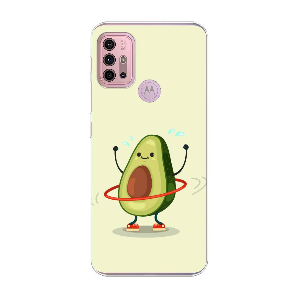 

Чехол Awog на Lenovo K13 Note/Motorola Moto G10/G20/G30 "Авокадо с обручем", Разноцветный, 242350-10