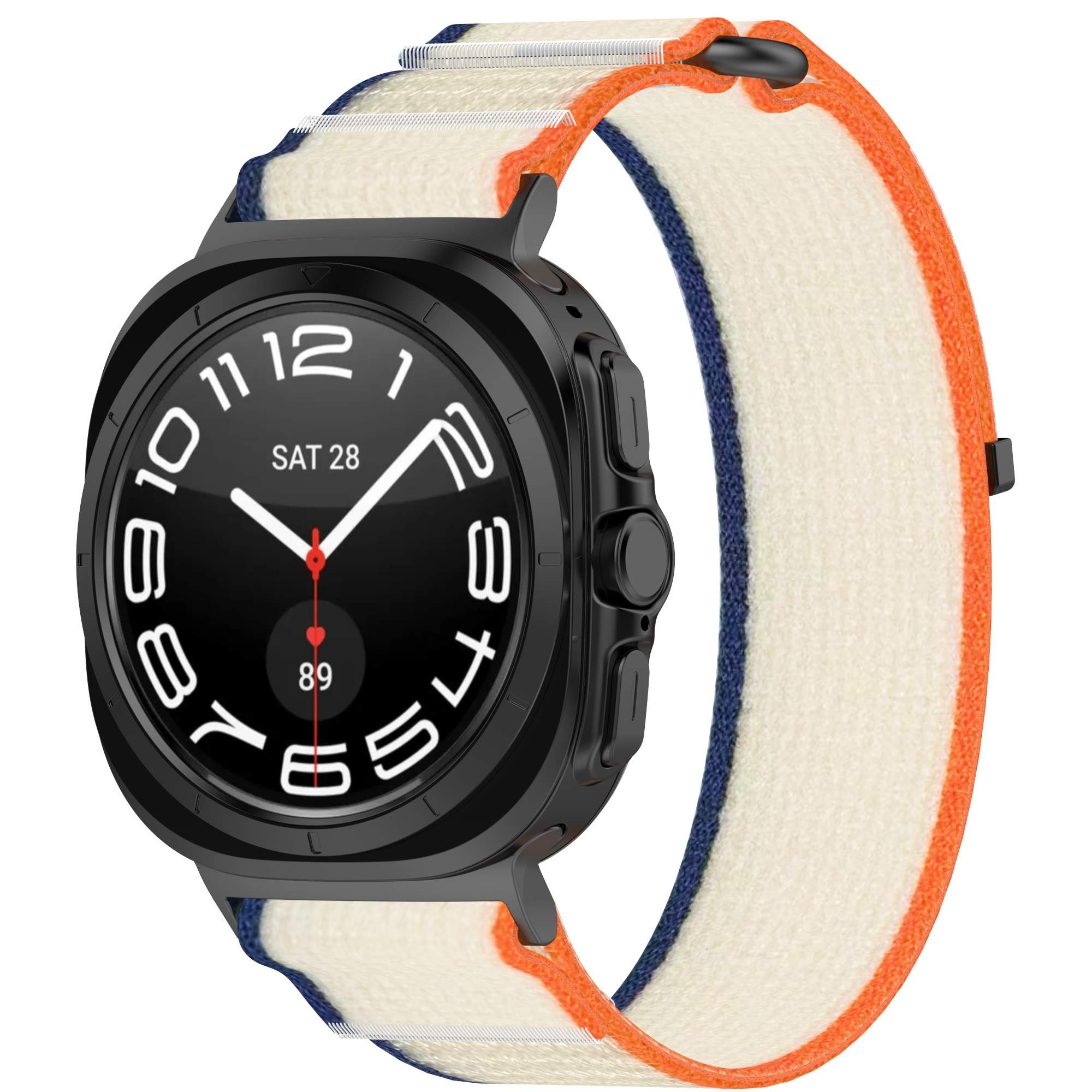 

Нейлоновый ремешок на липучке для Samsung Galaxy Watch Ultra, 47 мм, оранжево-бежевый, Оранжевый;бежевый, Нейлоновый ремешок на липучке для Samsung Galaxy Watch Ultra, 47 мм