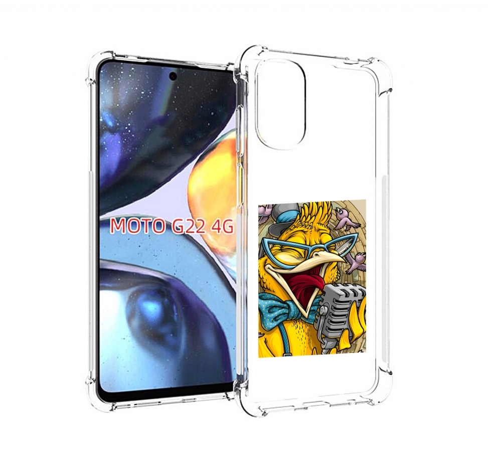 

Чехол MyPads поющая птичка для Motorola Moto G22 4G, Прозрачный, Tocco