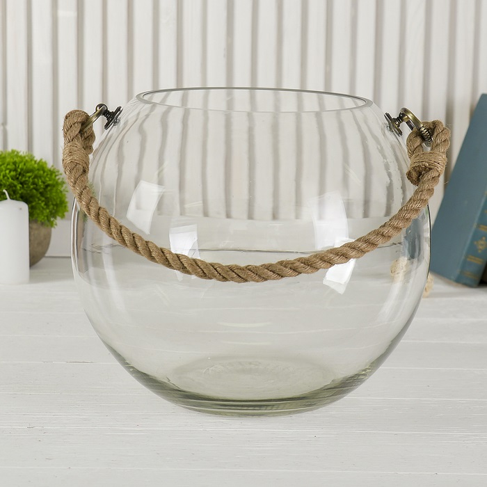 

Ваза "Шаровая"10л с ручкой (d-18см, 27х25 см)