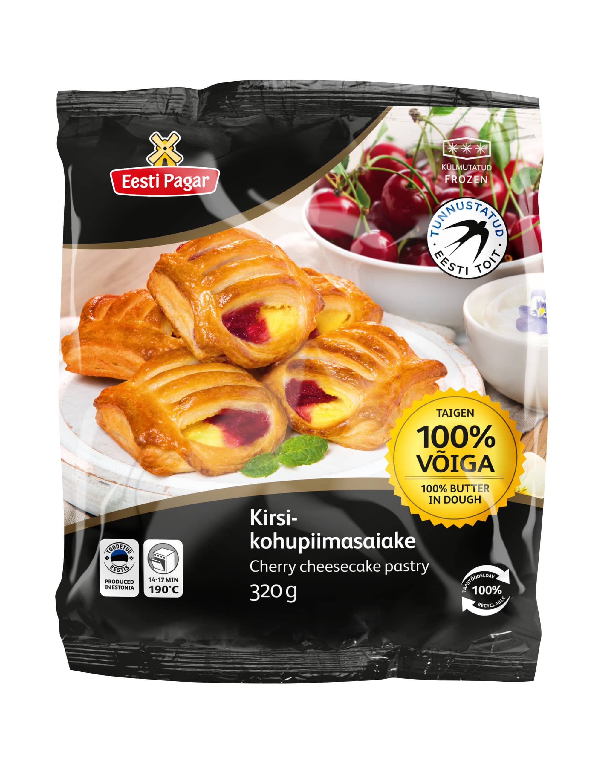 

Слойка Eesti Pagar с вишней 320 г