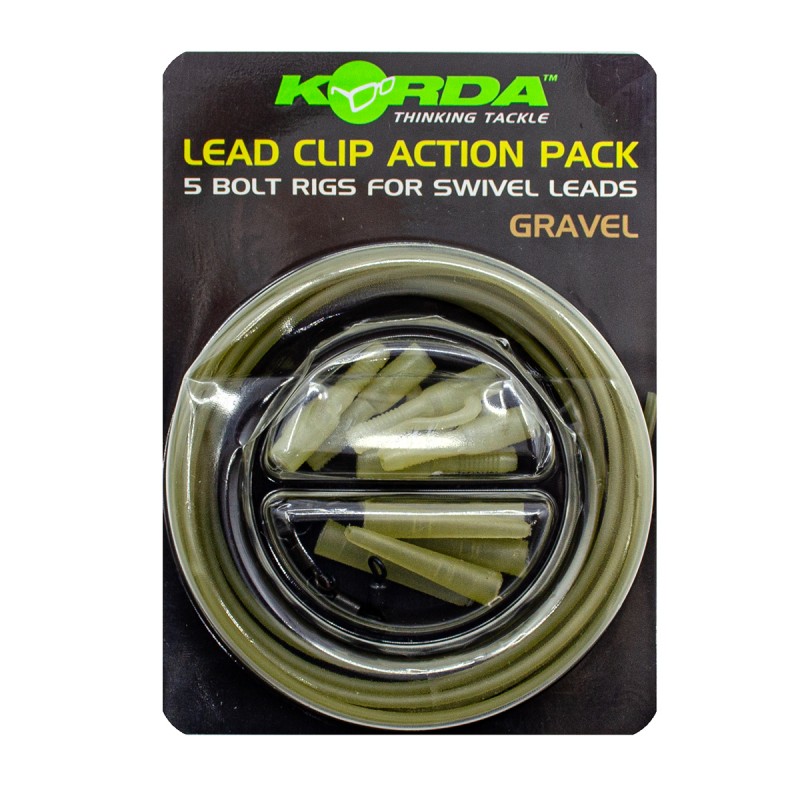 Набор клипса безопасная KORDA Lead Clip Action Pack Gravel 1020₽