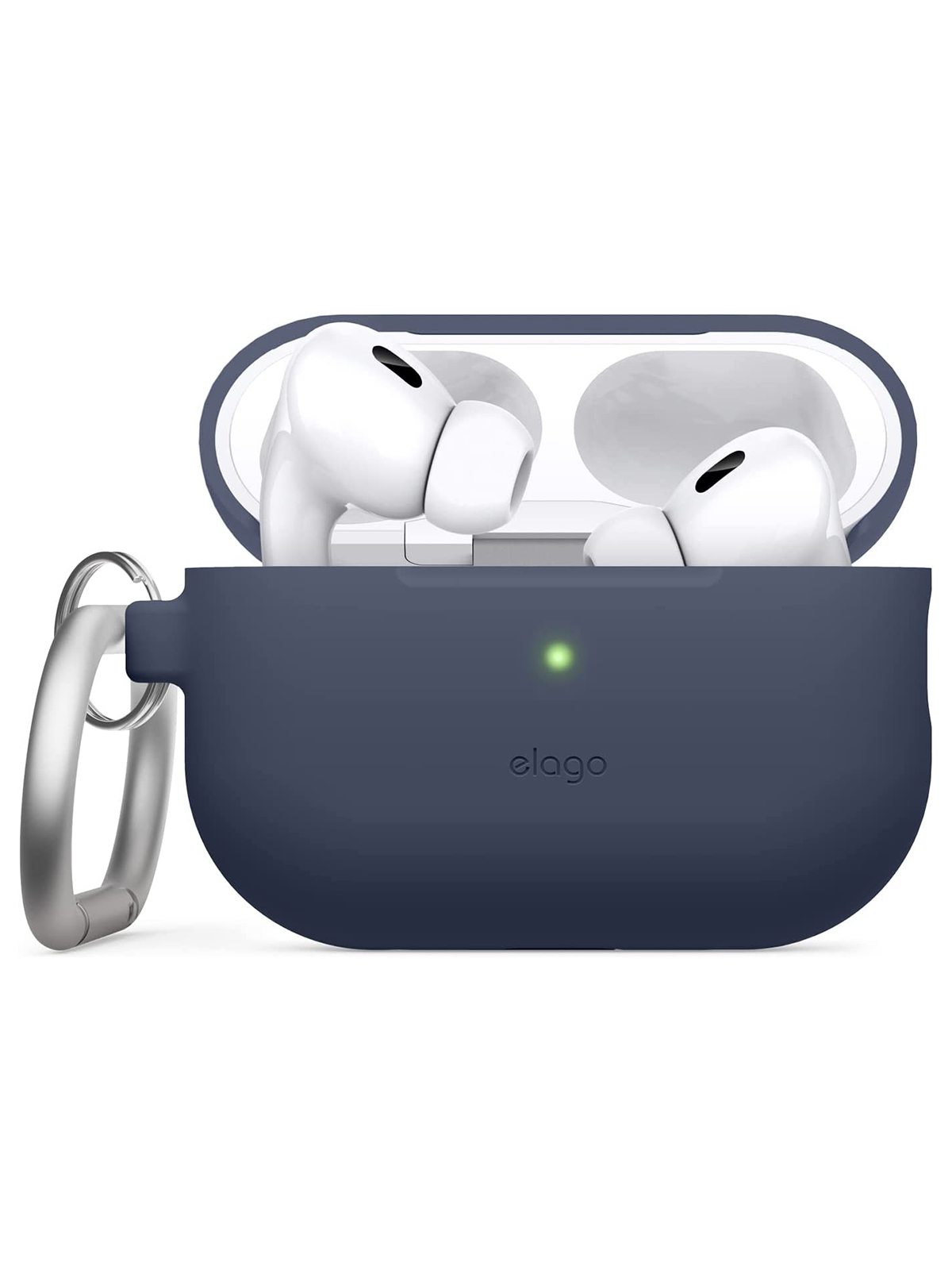 

Чехол Elago для AirPods Pro 2 с карабином Jean Indigo, Синий, Silicone Hang