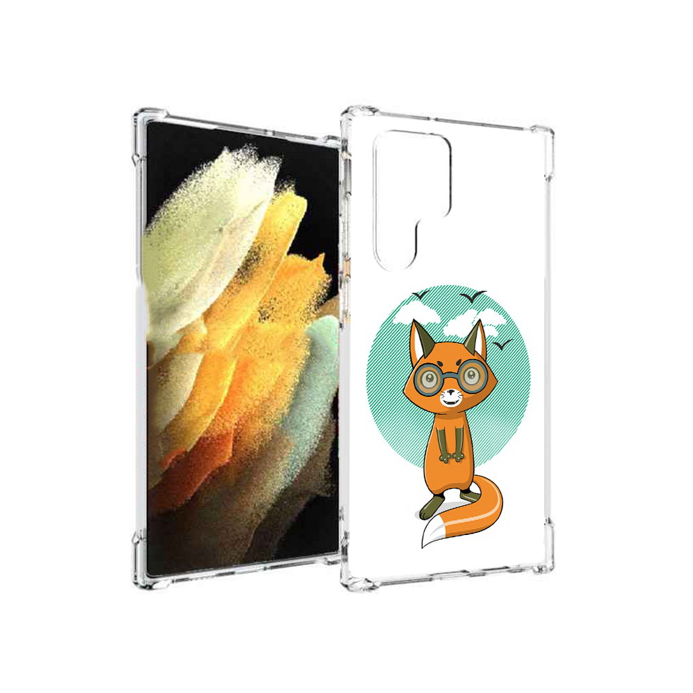 

Чехол MyPads Tocco для Samsung Galaxy S22 Ultra задумчивая лиса (PT172602.555.348), Прозрачный, Tocco