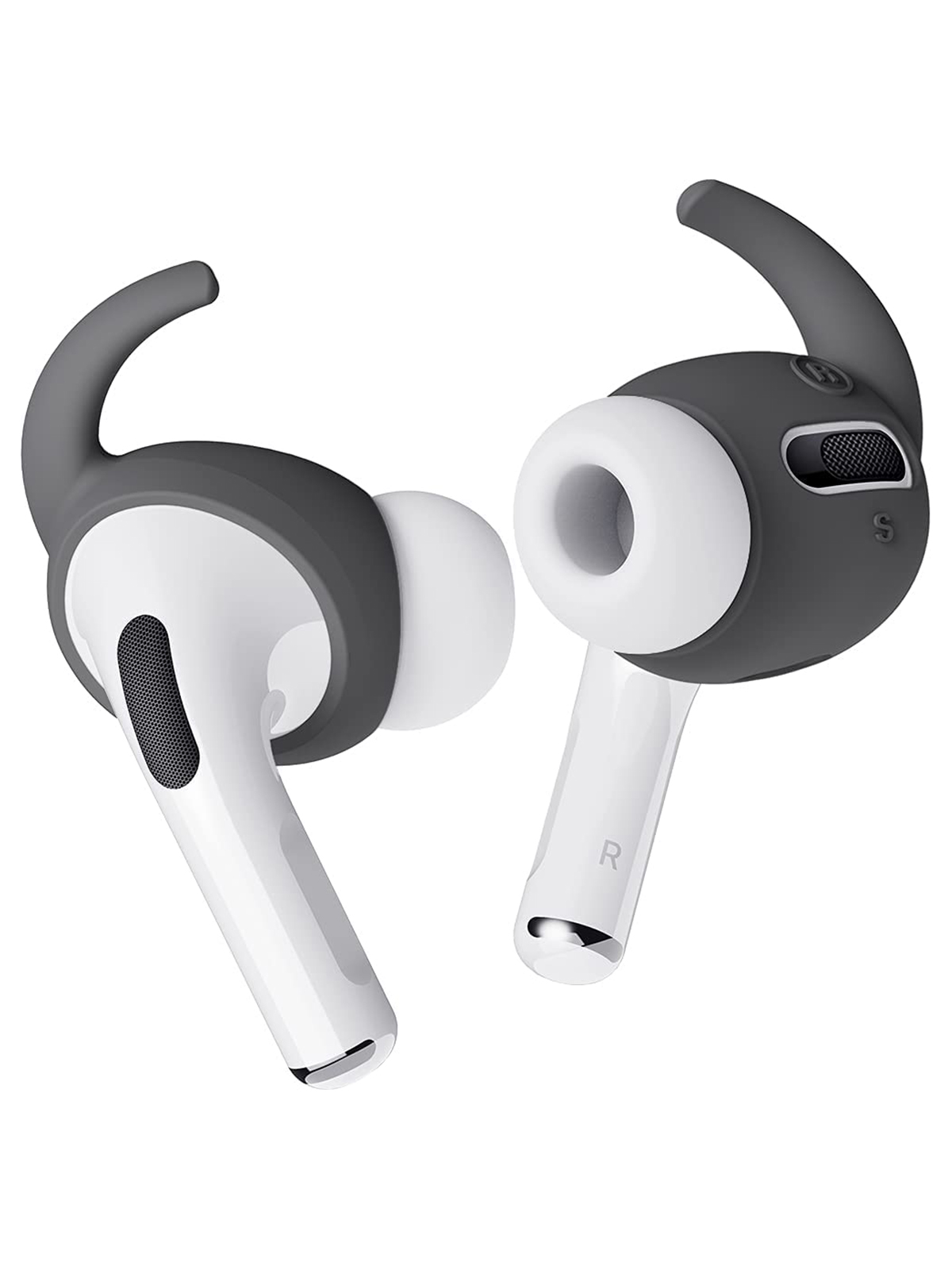 

Крепление Elago для AirPods Pro 2 Earbuds 4 шт (2-S,2-L) Dark Grey, Серый, Earbuds Hooks