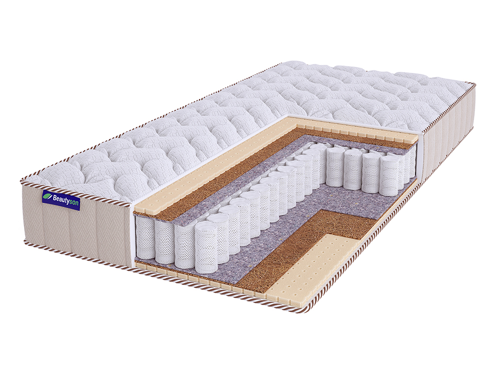 

Матрас BeautySon SPRING Mix S1200 LUX 115х200, Белый, SPRING Miх S1200 LUх