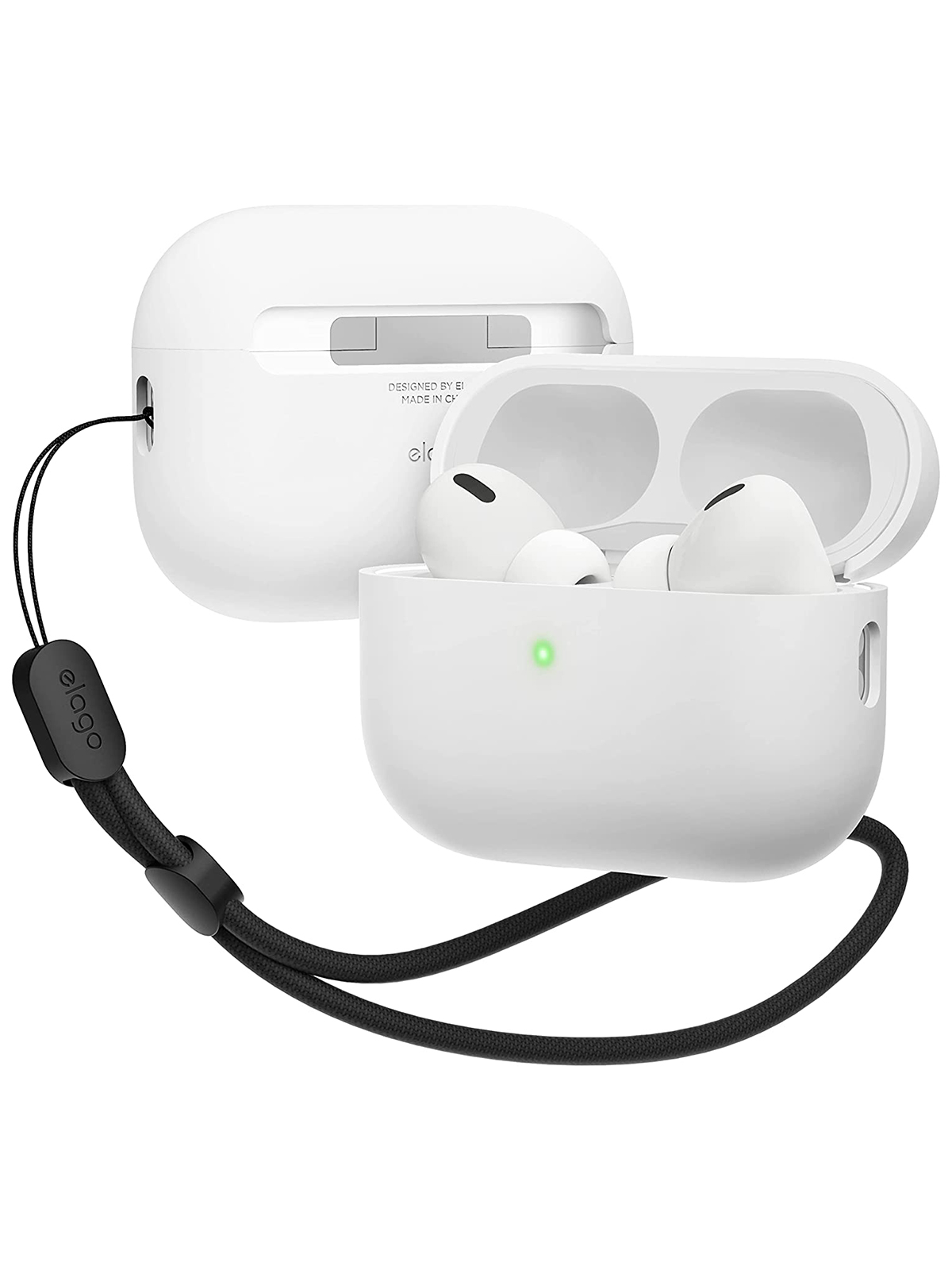 

Чехол Elago для AirPods Pro 2 со шнурком White, Белый, Liquid case
