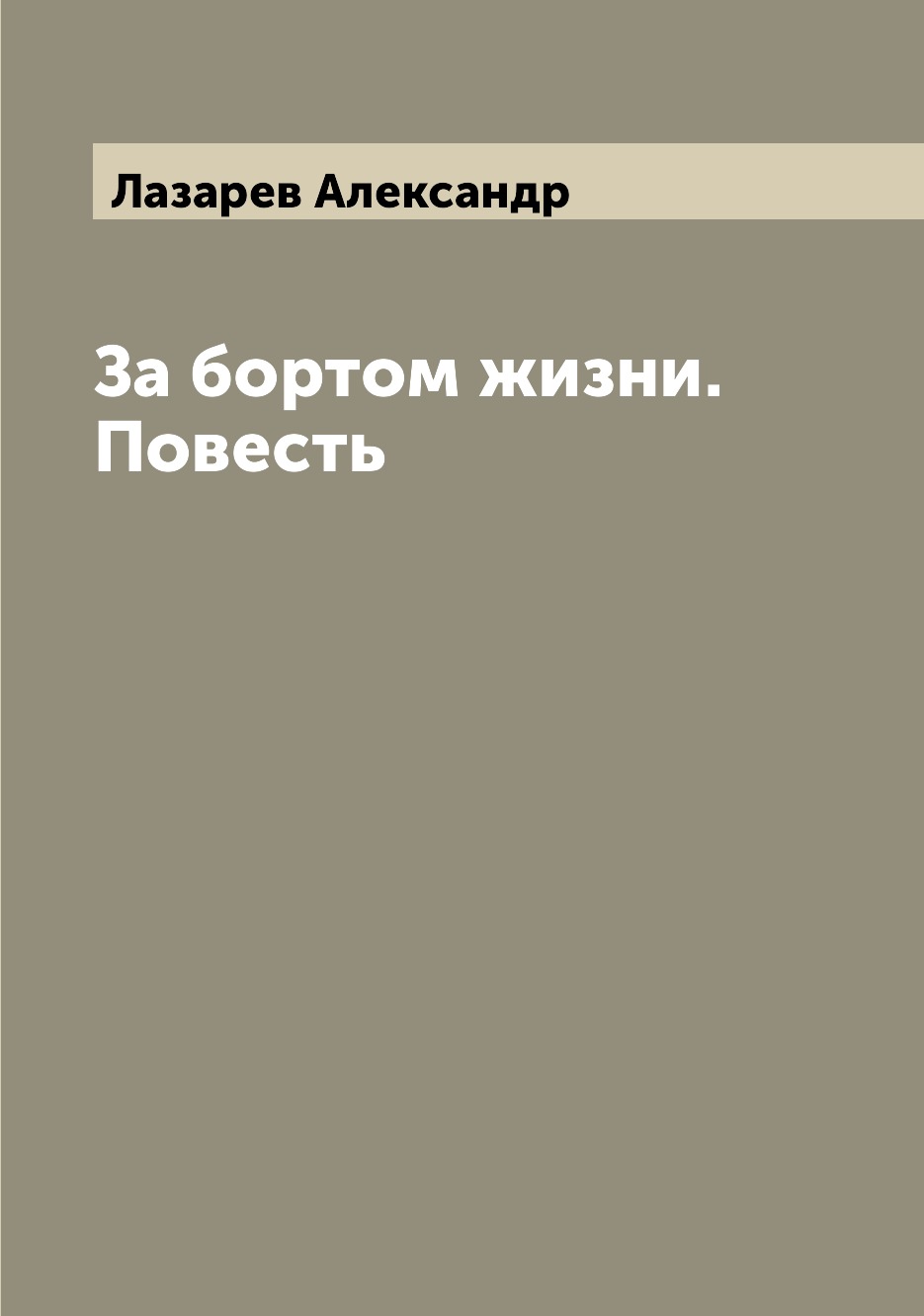 

Книга За бортом жизни. Повесть