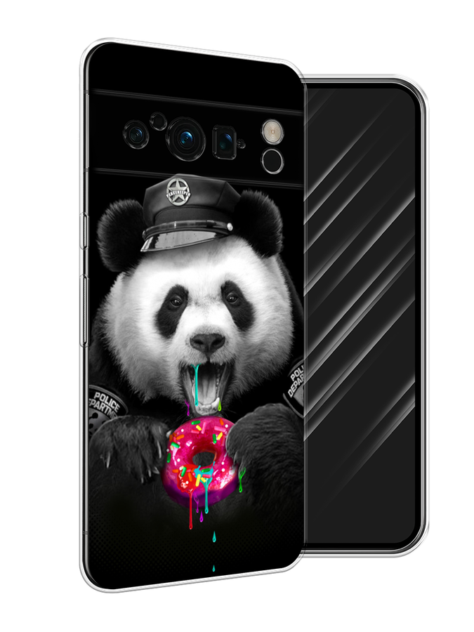 

Чехол Awog на Google Pixel 8 Pro "Панда police", Черный;белый;розовый, 271650-2