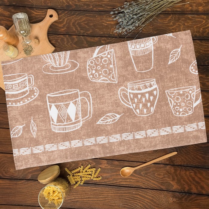 

Полотенце кухонное «Cup of tea» 35х60см, МИКС