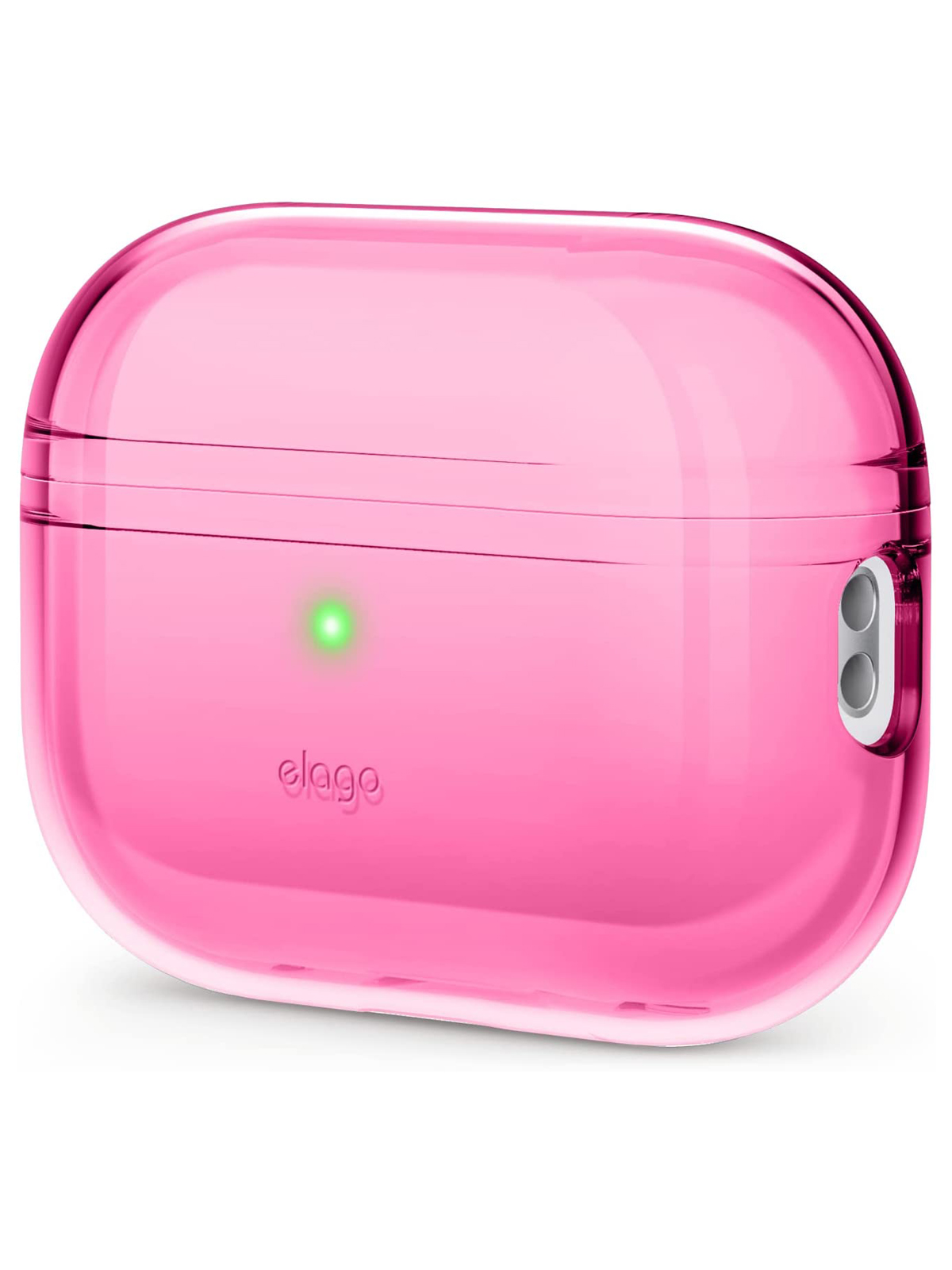 

Чехол Elago для AirPods Pro 2 Clear case Neon Hot Pink, Розовый;прозрачный, Clear case