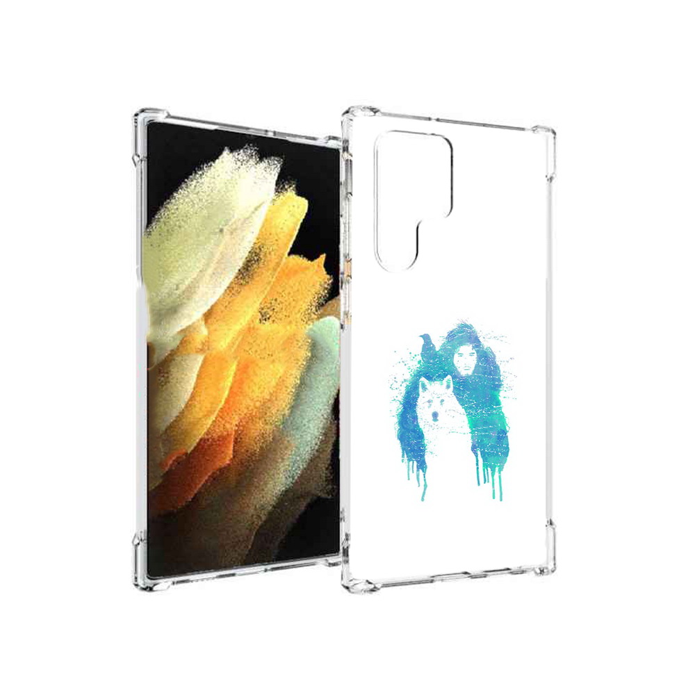 

Чехол MyPads Tocco для Samsung Galaxy S22 Ultra джон сноу (PT172602.555.323), Прозрачный, Tocco