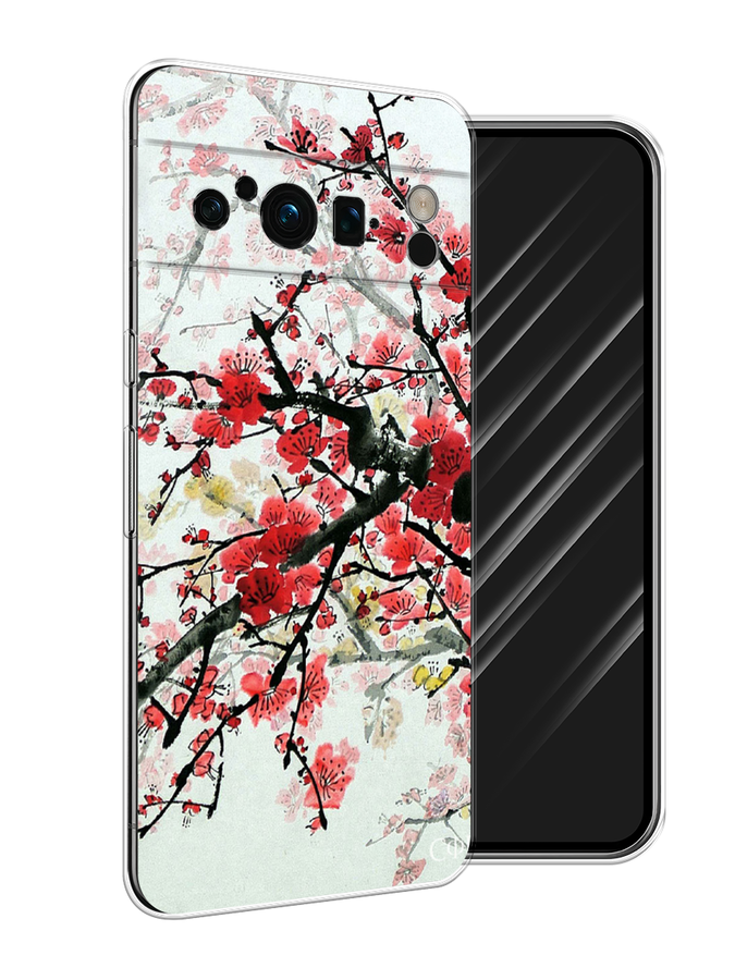 

Чехол Awog на Google Pixel 8 Pro "Сакура", Розовый;черный, 271650-4