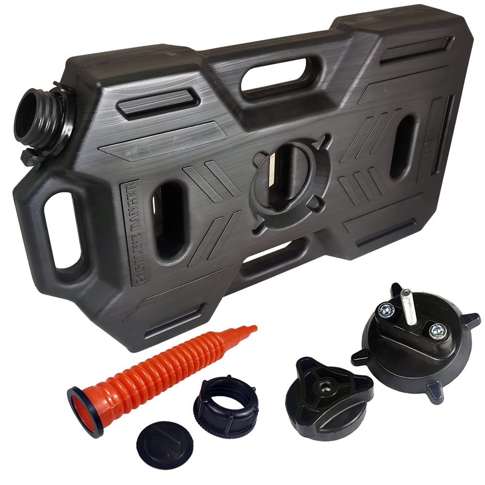 

Канистра автомобильная ART-RIDER ONE с носиком и креплением чёрная 10л, Черный