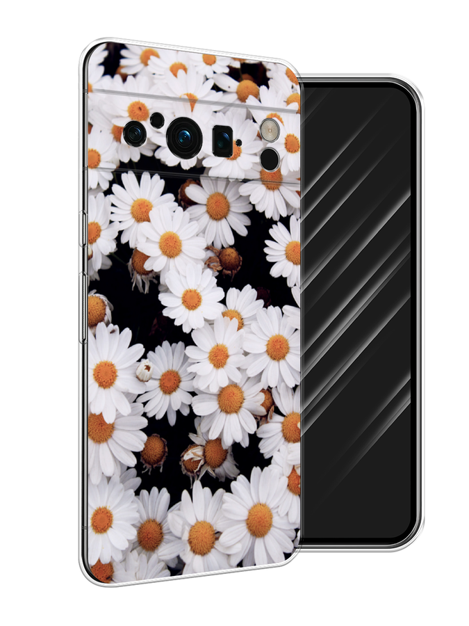 

Чехол Awog на Google Pixel 8 Pro "Ромашковое поле", Белый, 271650-4