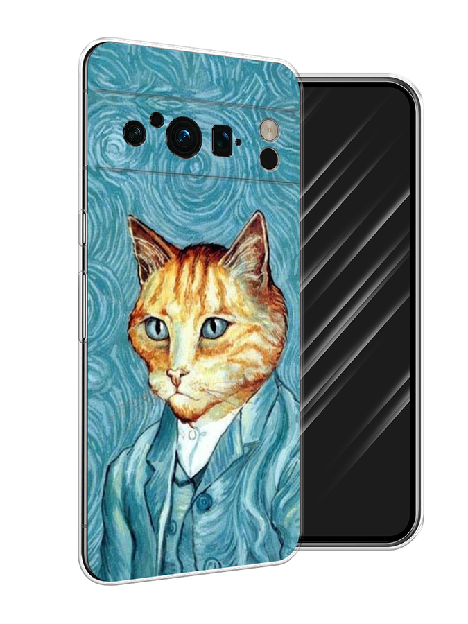 

Чехол Awog на Google Pixel 8 Pro "Кот Ван Гог", Голубой;коричневый, 271650-2