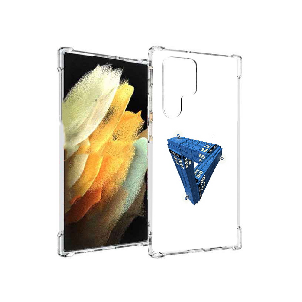 

Чехол MyPads Tocco для Samsung Galaxy S22 Ultra головолока абстракция (PT172602.555.291), Прозрачный, Tocco