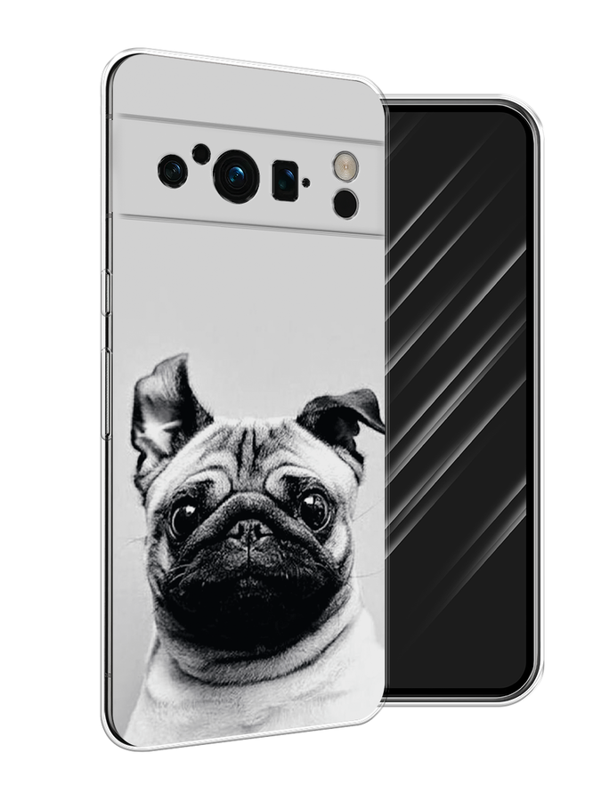 

Чехол Awog на Google Pixel 8 Pro "Ушастый мопс", Серый, 271650-1
