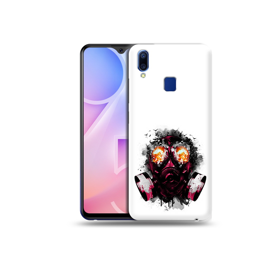 

Чехол MyPads Tocco для Vivo Y95 красный противогаз (PT122996.436.412), Прозрачный, Tocco