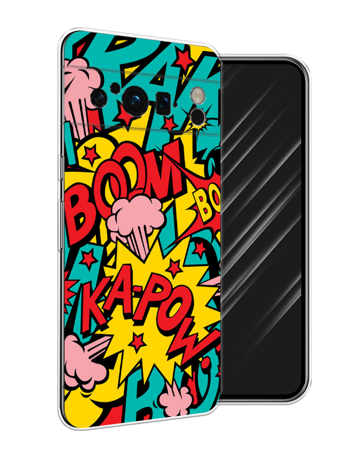 

Чехол Awog на Google Pixel 8 Pro "Постер pop art", Бирюзовый;желтый;красный, 271650-9