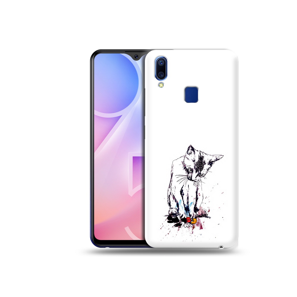 

Чехол MyPads Tocco для Vivo Y95 кот и микки (PT122996.436.399), Прозрачный, Tocco