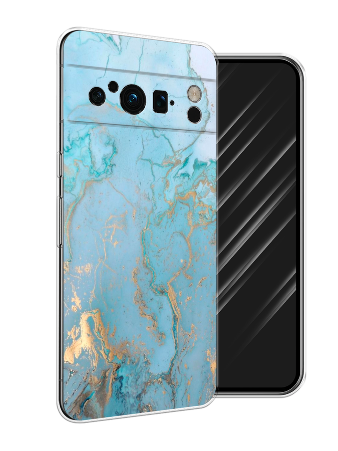 

Чехол Awog на Google Pixel 8 Pro "Голубой мрамор рисунок", 271650-3