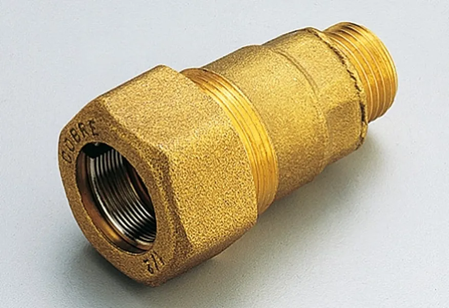 

Муфта прямая с наружной резьбой для стальных труб 1/2" Tiemme, Золотистый, 1 590