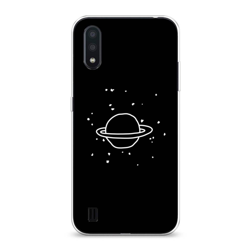 

Чехол Awog на Samsung Galaxy A01 "Дудл Юпитера", Разноцветный, 29550-4
