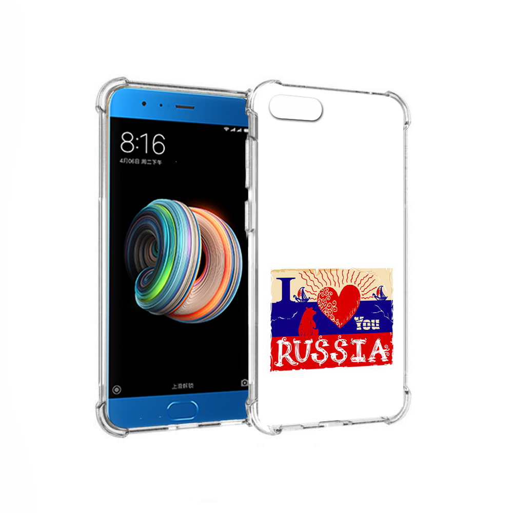 

Чехол MyPads Tocco для Xiaomi Mi Note 3 Люблю Россию (PT99401.307.112), Прозрачный, Tocco