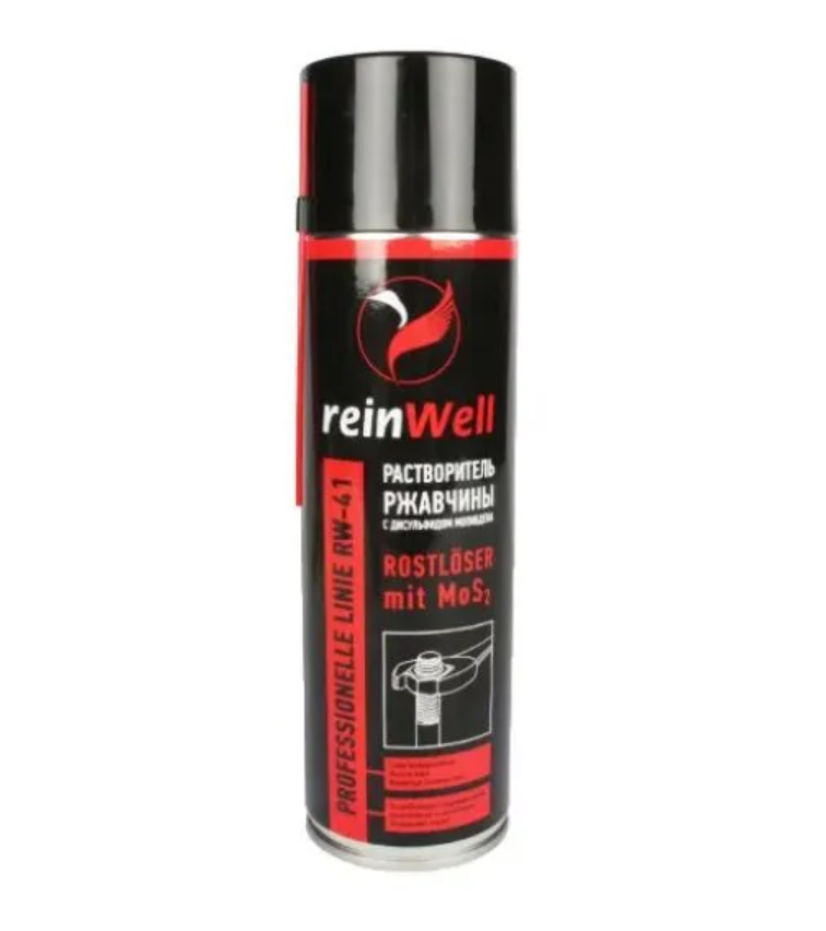 

REINWELL '3242 Растворитель ржавчины с дисульфидом молибдена RW-41 (0,5л) 1шт, Прозрачный