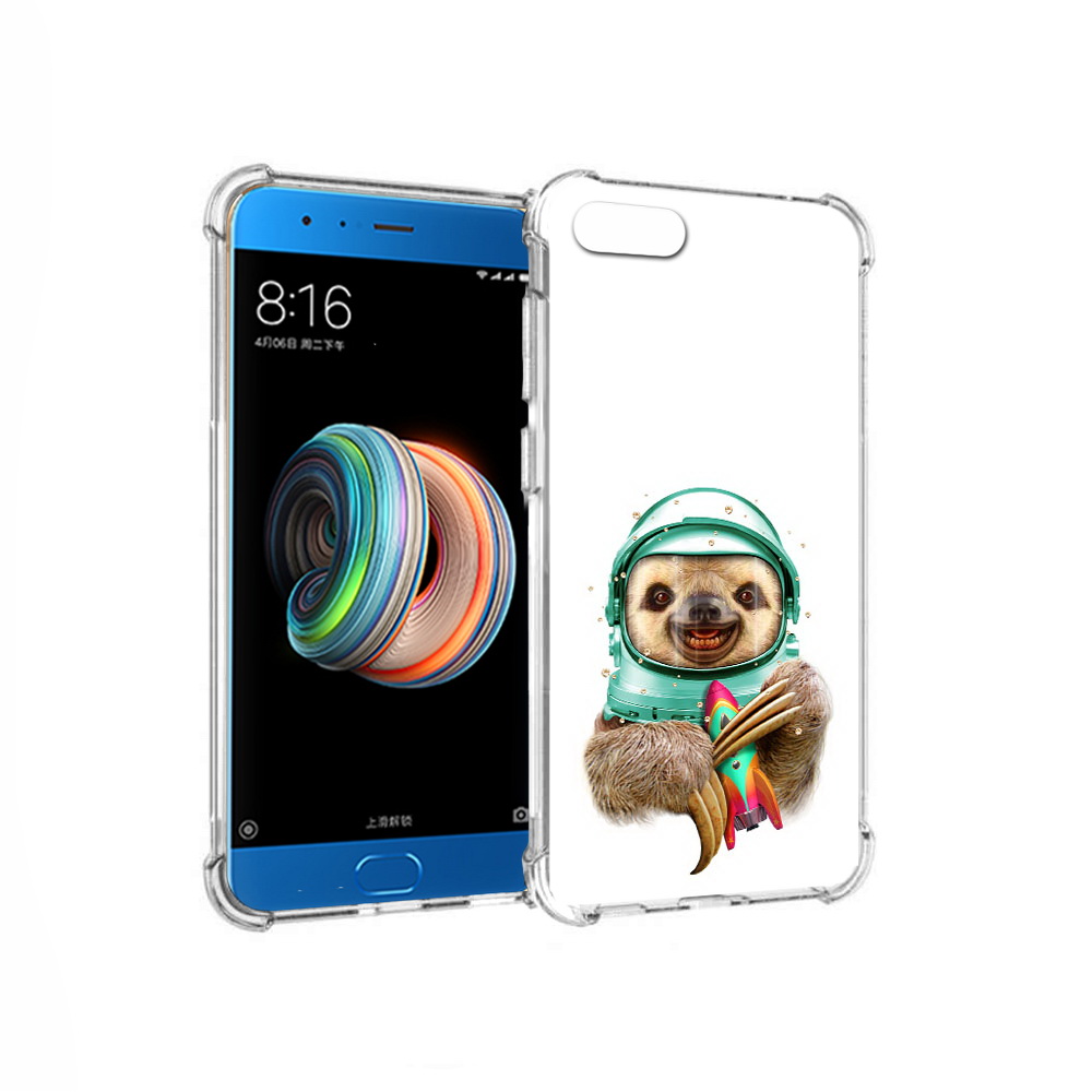 

Чехол MyPads Tocco для Xiaomi Mi Note 3 Ленивец астронавт (PT99401.307.104), Прозрачный, Tocco