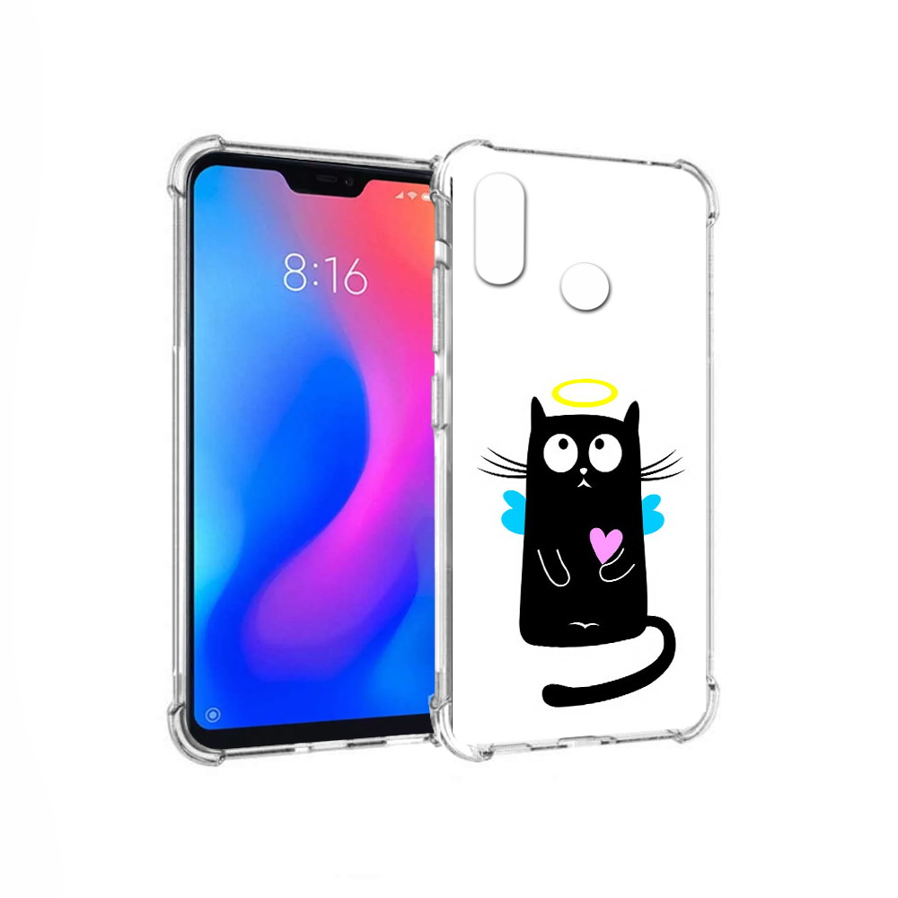

Чехол MyPads Tocco для Xiaomi Redmi 6 Pro Кот ангелок (PT113887.306.96), Прозрачный, Tocco