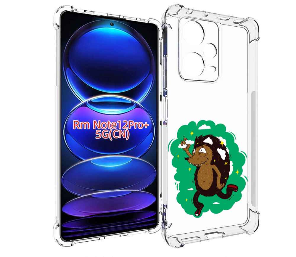 

Чехол MyPads Ежик в облаках для Xiaomi Redmi Note 12 Pro + Plus, Прозрачный, Tocco